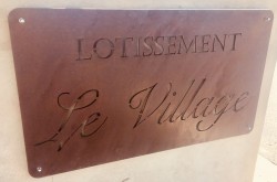 Plaques de lotissement