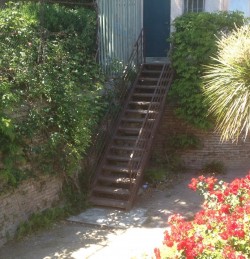 Escalier extérieur de jardin