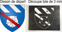 Découpe de logo