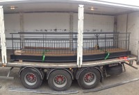 Transport d'une Passerelle en fer